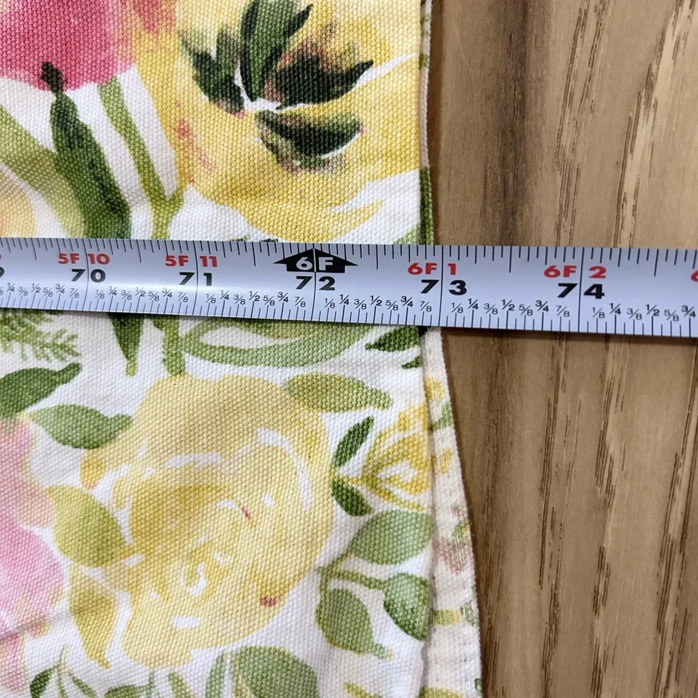 Cynthia Rowley Tablecloth Floral Rectangle 73” x 58.5” Cotton Colorful Whimsical